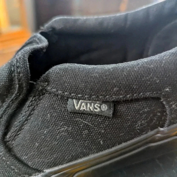 Vans Black on Black slip ons Size 7 - Picture 5 of 7